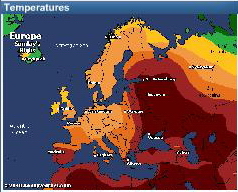 Canicule Finlande été 2010, carte statique